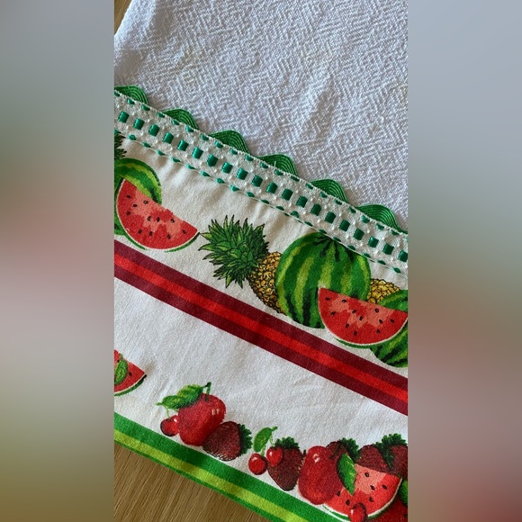 Fruit Fun - Handmade tea towel (100% Cotton) - Picture 2 of 3